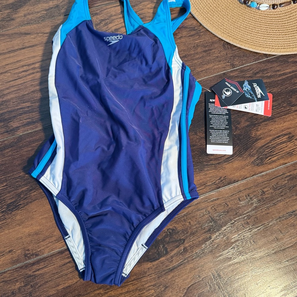 Speedo Dark Blue and Sky Blue Swimsuit